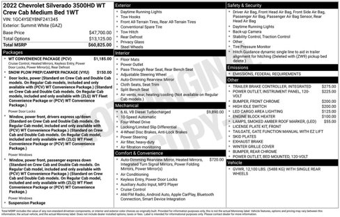 Used 2022 Chevrolet Silverado 3500 W/T w/ WT Convenience Package image 2