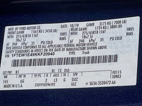 Used 2019 Ford F150 XLT w/ Equipment Group 302A Luxury image 30