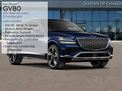 New 2026 Genesis GV80 3.5T Prestige image 3