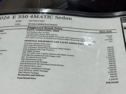 New 2026 Mercedes-Benz E 350 4MATIC Sedan image 19