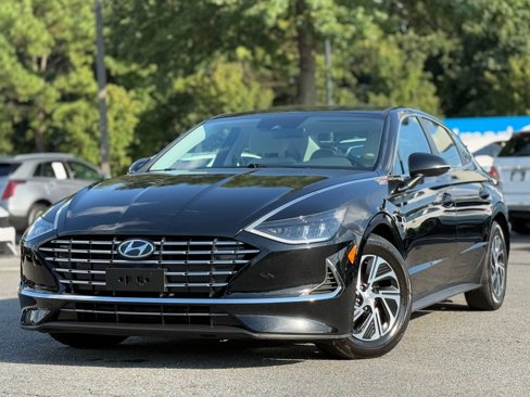 Used 2021 Hyundai Sonata Blue image 1