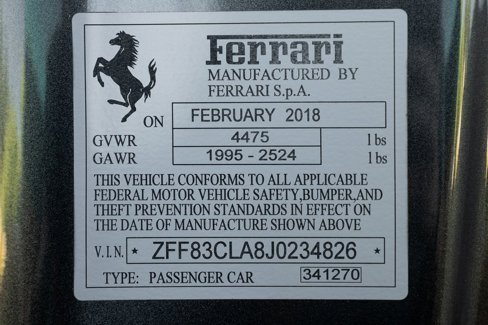 Certified 2018 Ferrari 812 Superfast image 32
