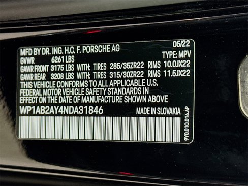 Certified 2022 Porsche Cayenne S Platinum image 26