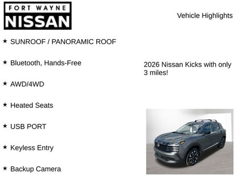New 2026 Nissan Kicks SV w/ SV Premium Package image 8