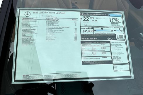 New 2026 Mercedes-Benz CLE 53 AMG 4MATIC Cabriolet image 14
