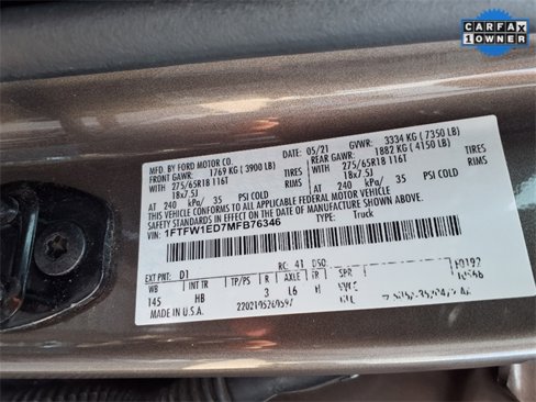 Used 2021 Ford F150 Lariat w/ Equipment Group 502A High image 13