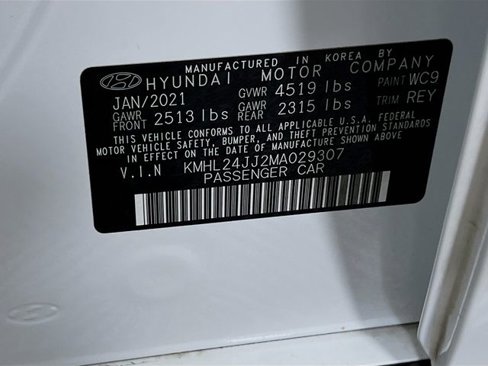 Certified 2021 Hyundai Sonata Blue image 24