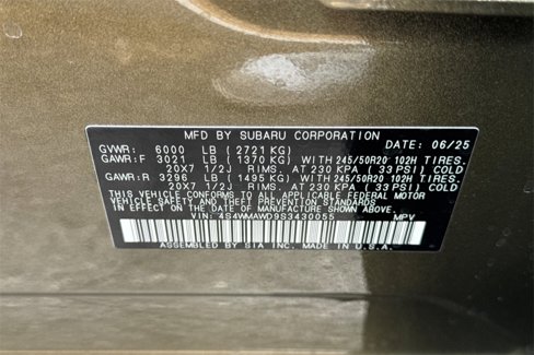 New 2025 Subaru Ascent Bronze Edition w/ Onyx Package image 25