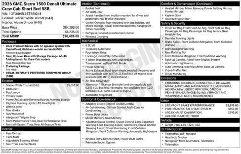 New 2026 GMC Sierra 1500 Denali Ultimate image 6