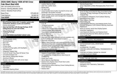 New 2026 GMC Sierra 1500 AT4X image 3