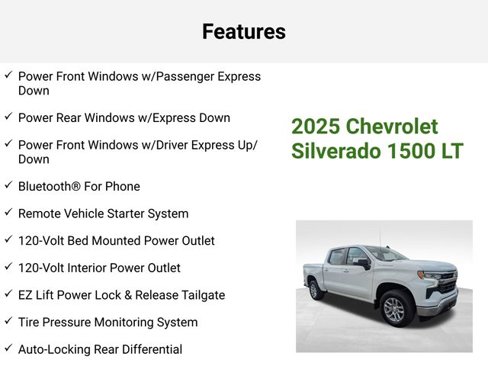 New 2025 Chevrolet Silverado 1500 LT w/ Protection Package image 22