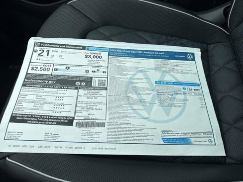 New 2025 Volkswagen Atlas Cross Sport SEL Premium R-Line image 45