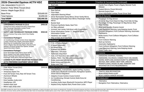 New 2026 Chevrolet Equinox ACTIV w/ Convenience Package III image 4