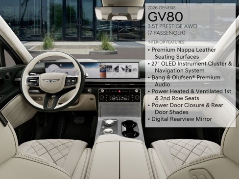 New 2026 Genesis GV80 3.5T Prestige image 15