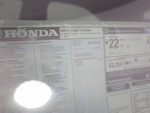 New 2026 Honda Odyssey Touring image 30