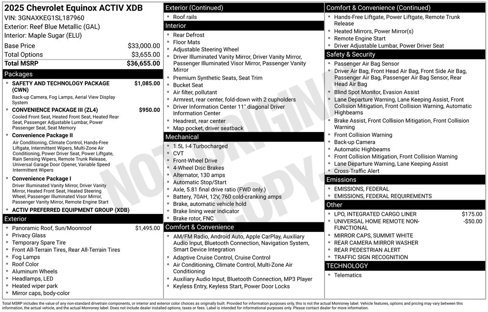 Used 2025 Chevrolet Equinox ACTIV w/ Safety and Technology Package image 6