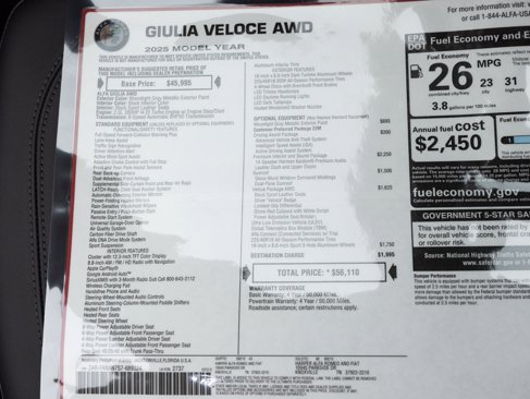 New 2025 Alfa Romeo Giulia AWD image 50