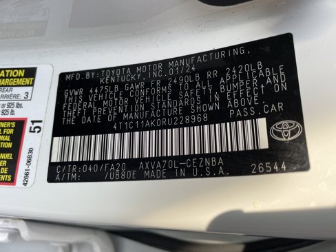 Certified 2024 Toyota Camry LE image 21