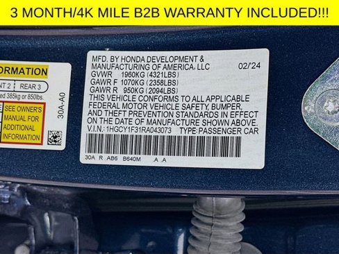 Used 2024 Honda Accord EX image 30