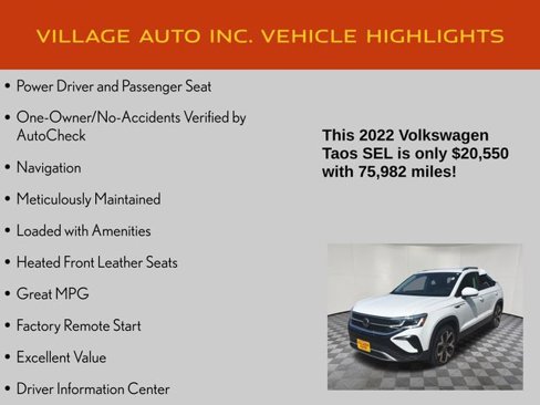 Used 2022 Volkswagen Taos SEL image 14