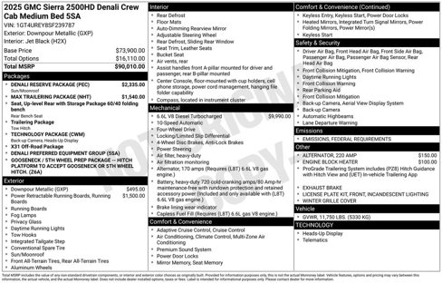 New 2025 GMC Sierra 2500 Denali w/ Denali Reserve Package image 4