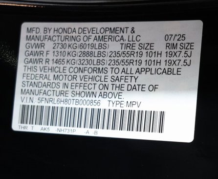 New 2026 Honda Odyssey Touring image 31