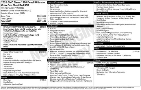 New 2026 GMC Sierra 1500 Denali Ultimate image 3