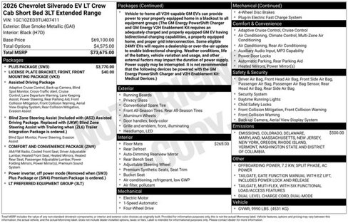 New 2026 Chevrolet Silverado EV LT w/ Plus Package image 10