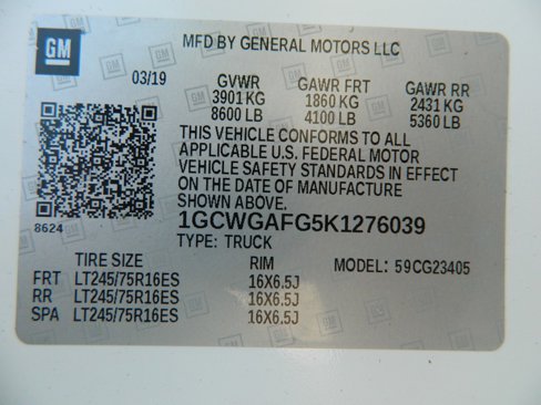 Used 2019 Chevrolet Express 2500 w/ Communications Package image 22