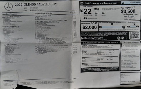 Used 2022 Mercedes-Benz GLE 450 4MATIC w/ AMG Line Exterior image 34