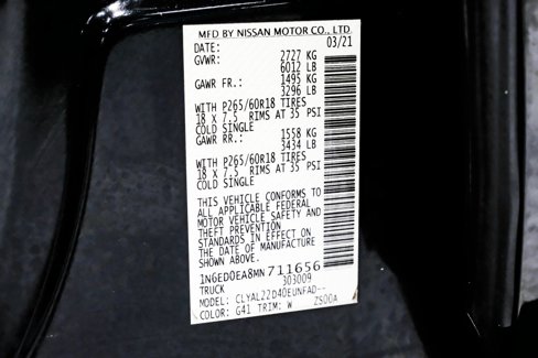 Used 2021 Nissan Frontier SV w/ Midnight Edition Floor Mats image 70