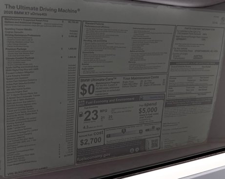 New 2026 BMW X7 xDrive40i image 18