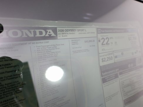 New 2026 Honda Odyssey Sport-L image 26