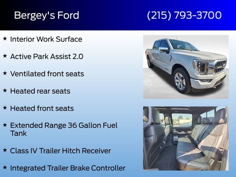 Certified 2023 Ford F150 Platinum w/ Equipment Group 701A High image 23