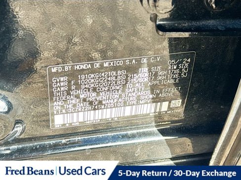 Certified 2025 Honda HR-V EX-L image 32