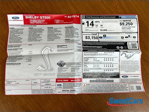 Used 2022 Ford Mustang Shelby GT500 w/ Technology Package image 49