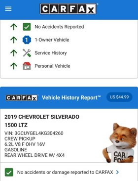 Used 2019 Chevrolet Silverado 1500 LTZ w/ LTZ Premium Package image 4