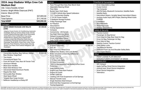 Used 2024 Jeep Gladiator Sport image 31