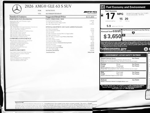New 2026 Mercedes-Benz GLE 63 AMG S image 26