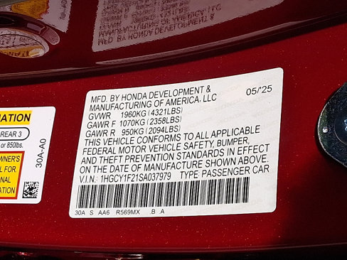 New 2025 Honda Accord LX image 10