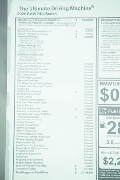 New 2026 BMW 740i w/ Premium Package image 9