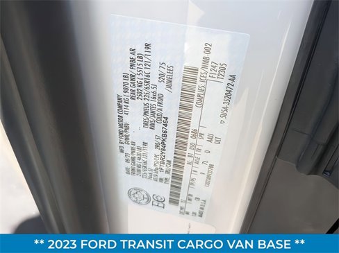 Certified 2023 Ford Transit 250 Low Roof AWD w/ Exterior Upgrade Package image 27