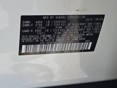 Used 2025 Subaru Outback Premium w/ Popular Package #1A image 34