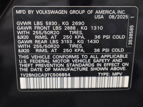 New 2026 Volkswagen Atlas SEL image 36