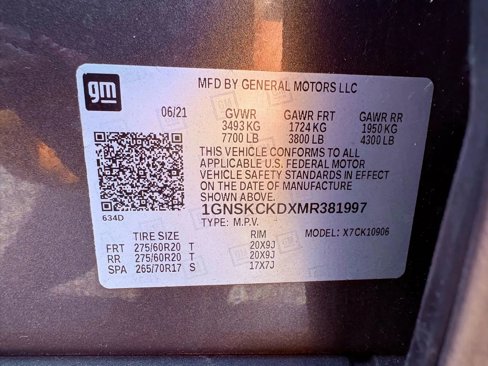 Used 2021 Chevrolet Suburban LT w/ Rear Media and Nav Package image 33
