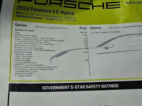 New 2026 Porsche Panamera 4 image 20