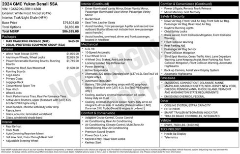 Certified 2024 GMC Yukon Denali w/ Max Trailering Package image 29