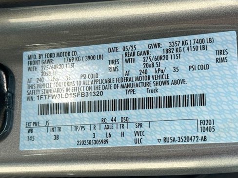 New 2025 Ford F150 XLT w/ Equipment Group 303A High image 33