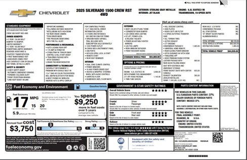 New 2025 Chevrolet Silverado 1500 RST w/ Z71 Off-Road Package image 2