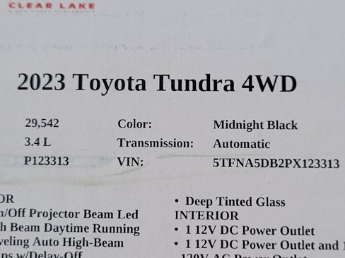 Used 2023 Toyota Tundra Platinum image 33